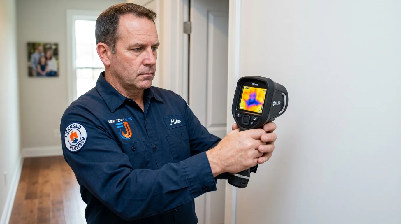 Thermal imaging leak detection by Johns Plumbing LLC in East Stroudsburg